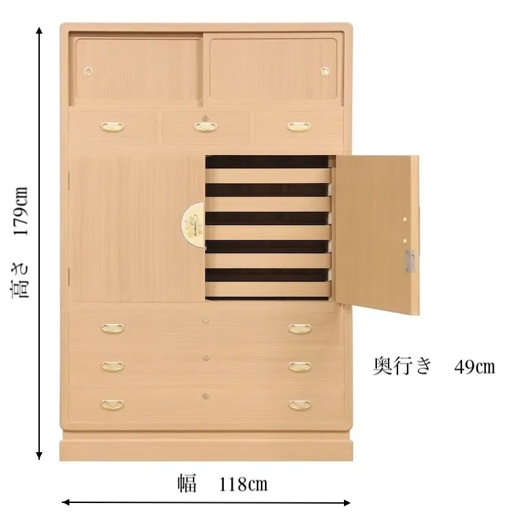 和たんすサイズの説明