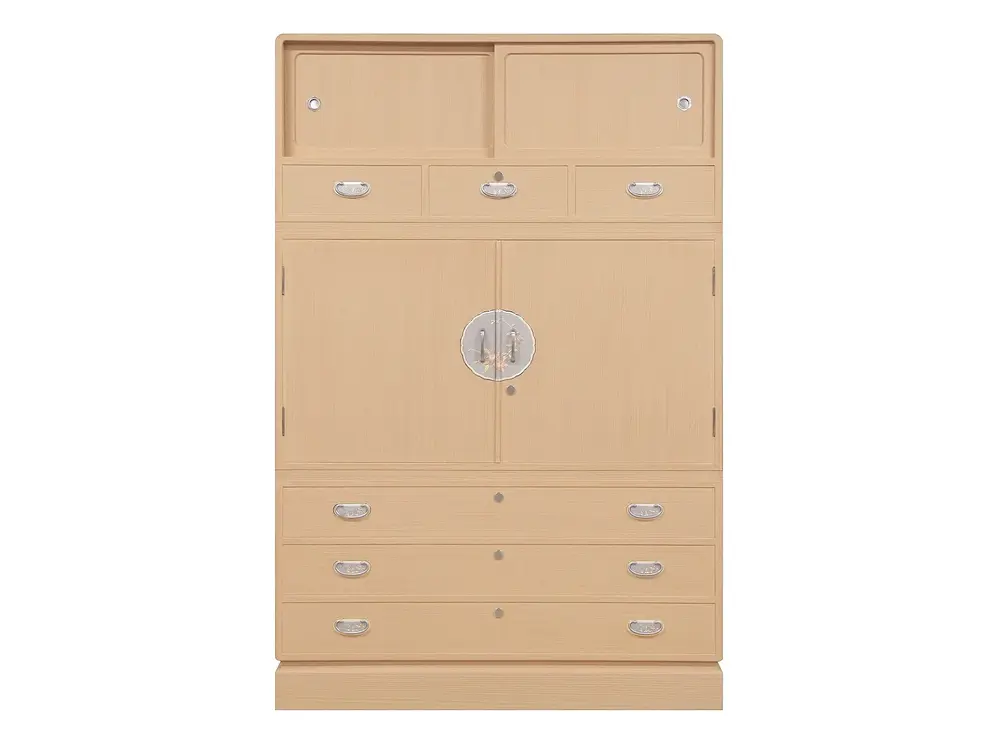 和たんす：平面型四方丸<br />size Ｗ1155 Ｄ490 Ｈ1780