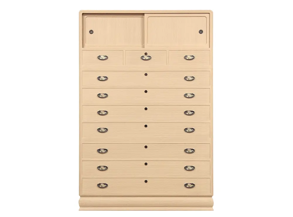 昇たんす：胴厚型四方丸<br />size Ｗ1165 Ｄ490 Ｈ1760