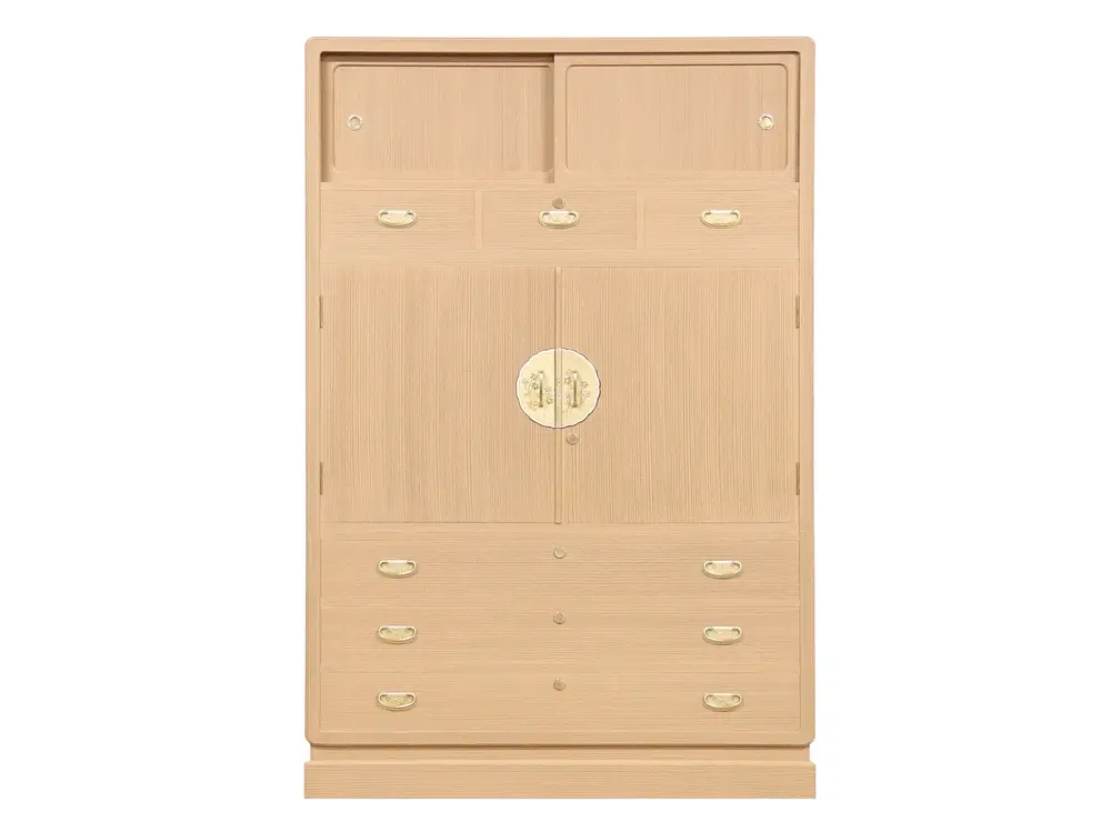 和たんす：胴厚型四方丸<br />size Ｗ1180 Ｄ490 Ｈ1785