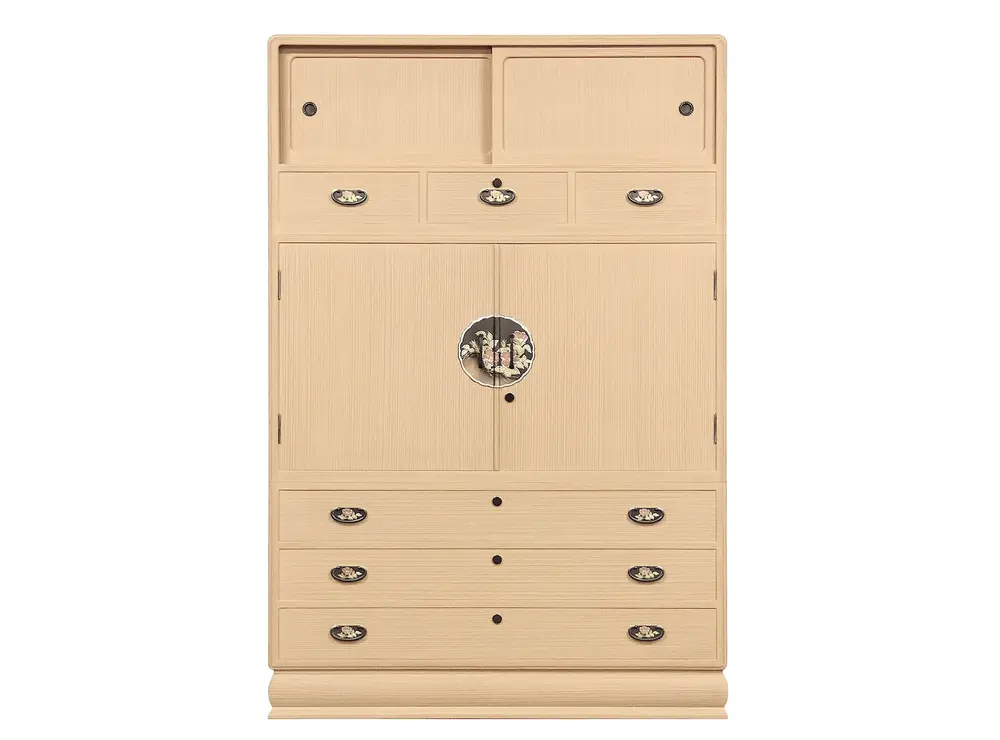 和たんす：胴厚型四方丸<br />size Ｗ1165 Ｄ490 Ｈ1760